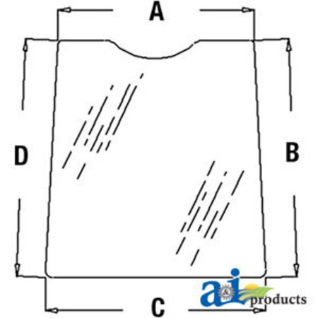 A & I PRODUCTS Glass, Door, Upper (LH) 38" x30.5" x6" A-T133335